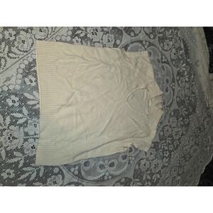 Women's Off White Sleeveless Sweater Size Large